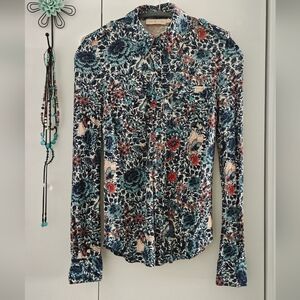 TORY BURCH Floral Butterfly Blouse